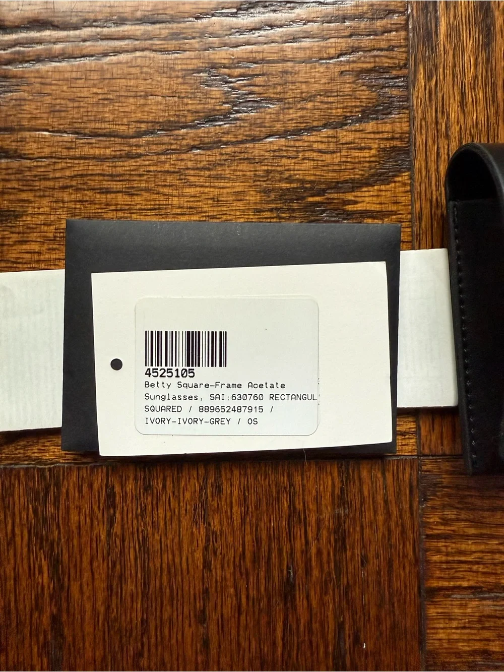 Saint Laurent Ivory Rectangular Sunglasses